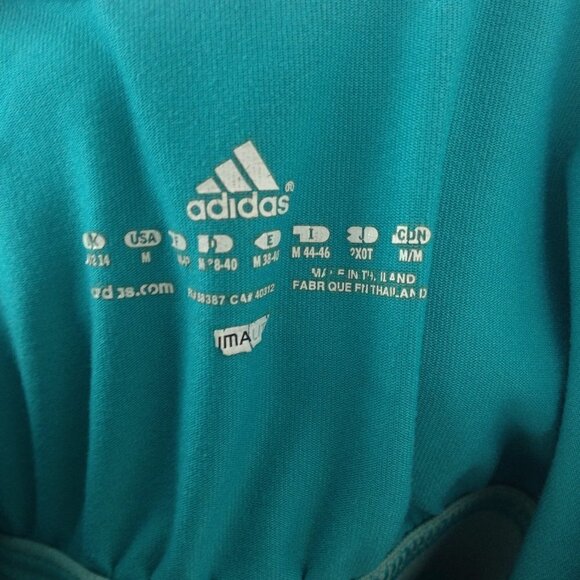 Adidas Climalite Built in Bra Teal Tank Top Size M - Picture 4 of 6